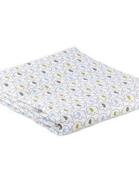 Stephan Baby: Baby Boy Blue and Green Bamboo Cotton Swaddle 45" x 45" NEW